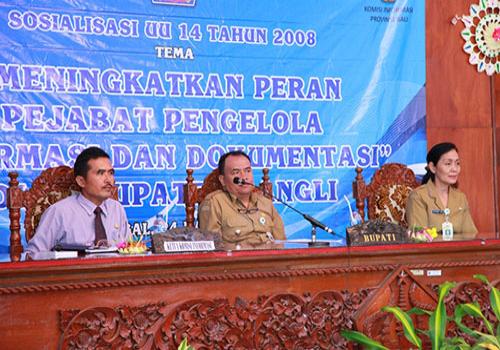 Sosialisasi Meningkatkan Peran PPID di Kabupaten Bangli