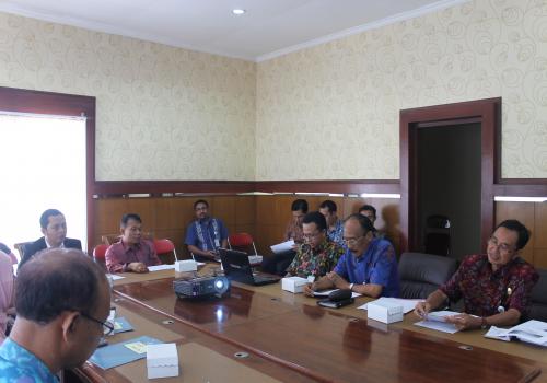 Audensi Dewan Teknologi Informasi Komunikasi Nasional  Dengan Pj. Bupati Bangli Serta SKPD Terkait