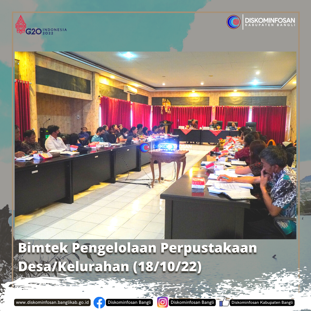 Rapat Bimtek Pengelolaan Perpustakaan Desa/Kelurahan Se-Kab. Bangli
