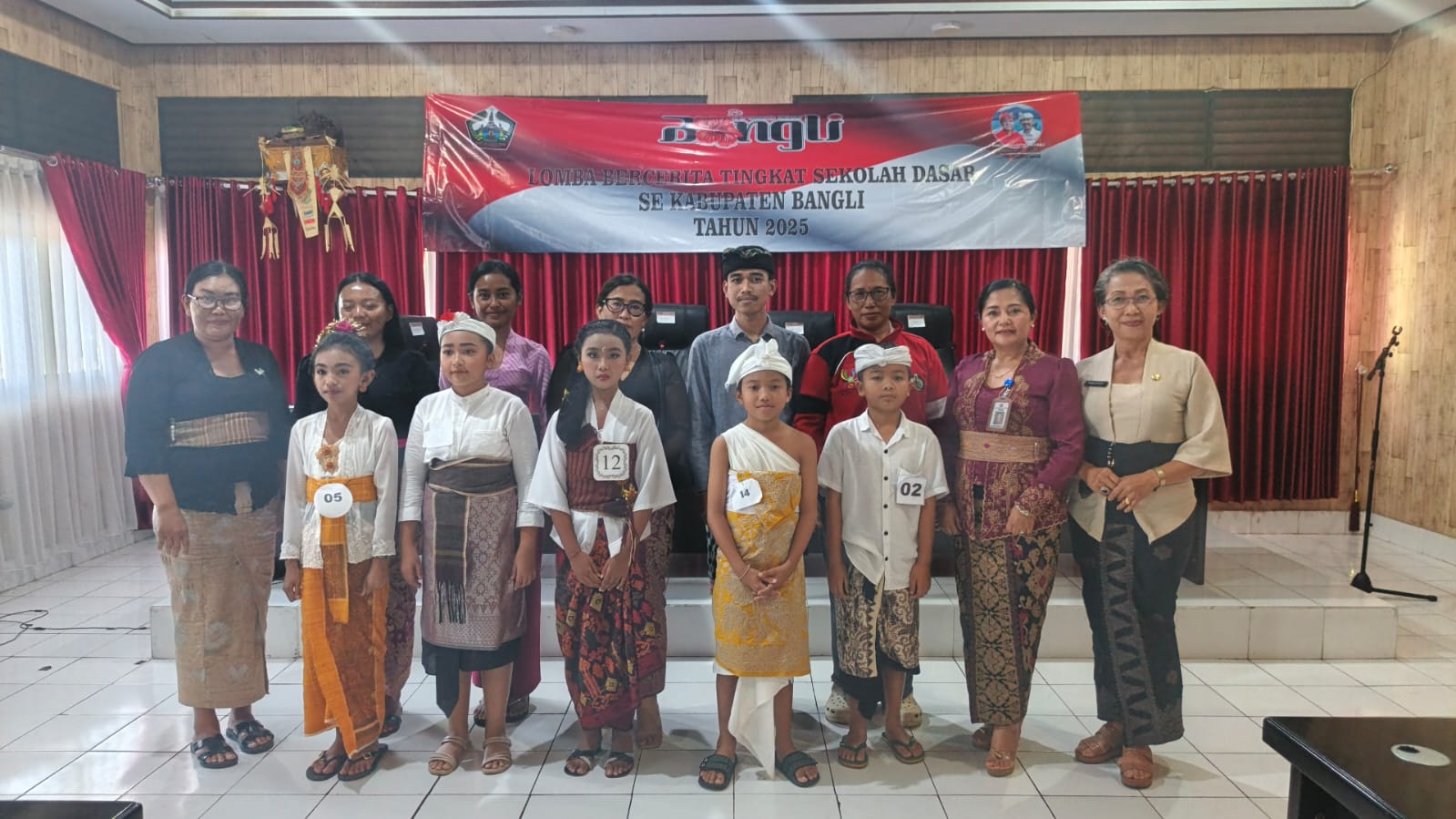 Siswa SD se-Kabupaten Bangli Unjuk Kebolehan dalam Lomba Bercerita. 