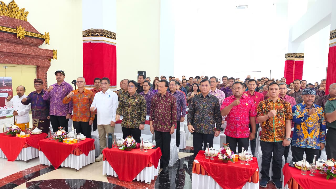 Plt. Kadis Kominfosan Bangli hadiri Peluncuran Siaran TV Digital di Turyapada Tower
