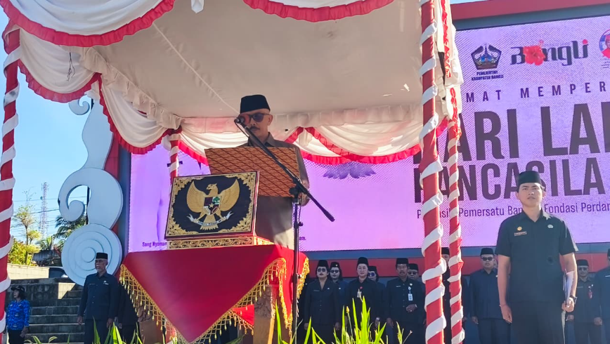 Wabup Bangli I Wayan Diar Pimpin Apel Peringatan Hari Lahir Pancasila 