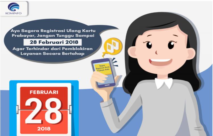 Hindari Pemblokiran, Registrasi Ulang Kartu Prabayar Anda